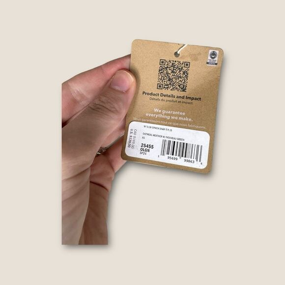 Patagonia Women’s Lightweight Synchilla Snap-T Pullover Oatmeal Heather w/ Nouve - Picture 6 of 6